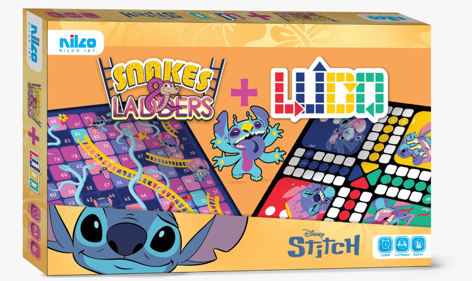 Disney Snakes and Ladders LUDO 2In1 Stitch