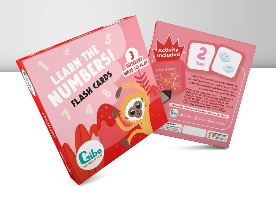 Gibo flash card learn to count