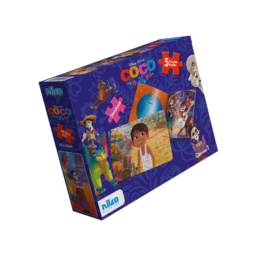 Disney COCO storybook and 5 puzzles 60pcs-60 pcsPCS-32x20cm